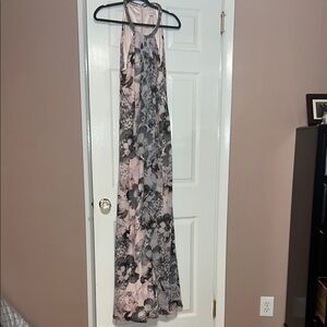 Calvin Klein Floral Black and Pink Dress